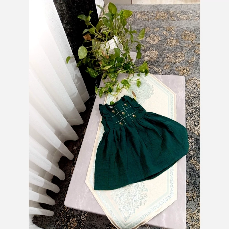 سارافون آستین حلقه ای موسلین