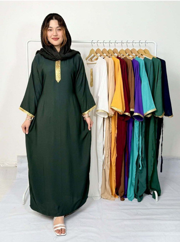ساحلی زنانه دخترانه جنس لامبادا نخ دبی نوار زرکوب