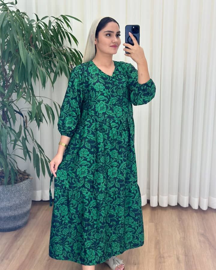ساحلی زنانه و دخترانه طرح دار‌تابستانی نخ دبی نرم و خنک