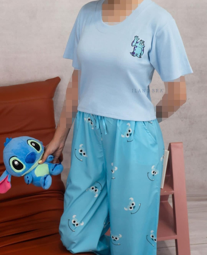 ست سه تیکه و دو تیکه تیشرت شلوار عروسکی فانتزی بوگاتی زنانه و دخترانه فیری نرم و لطیف