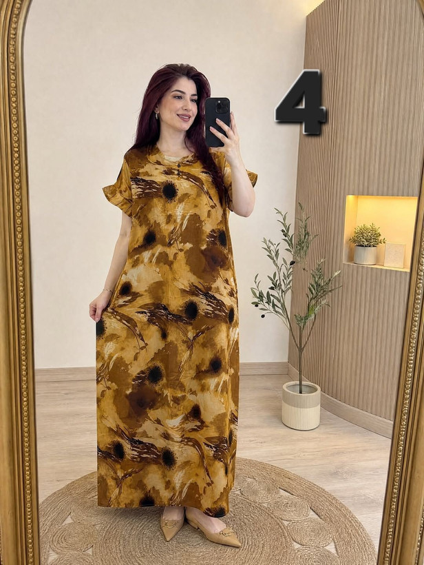 پیراهن ساحلی راحتی بارداری زنانه و دخترانه جنسش نخ پنبه دبی